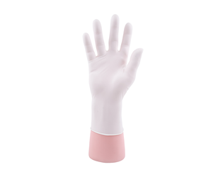 Q-TOP® Q40 handschoen latex 4gr wit L