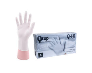 Q-TOP® Q40 handschoen nitril 4gr wit S