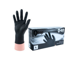 Q-TOP® Q40 handschoen nitril 4gr zwart L
