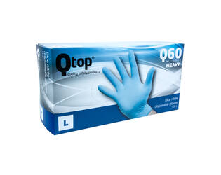 Q-TOP® Q60 handschoen nitril 6gr blauw L