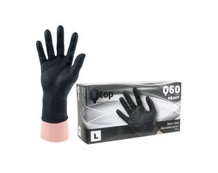 Q-TOP® Q60 handschoen nitril 6gr zwart L
