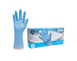 Q-TOP® Q40 handschoen nitril 30cm blauw M