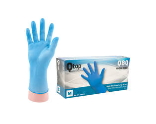 Q-TOP® Q80 handschoen nitril 30cm blauw M