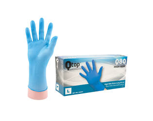 Q-TOP® Q80 handschoen nitril 30cm blauw L