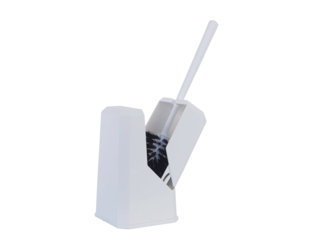 Spotless® toiletborstelgarnituur gesloten wit