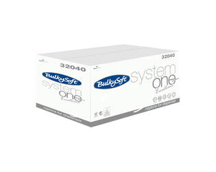 BULKYSOFT® System One servet 2lgs wit 1/2 ECOLABEL