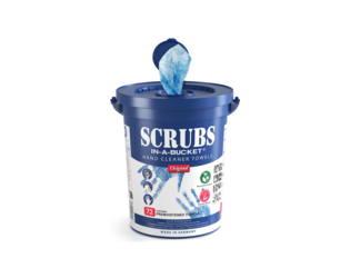 Scrubs in a bucket wipes