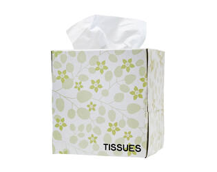 Facial tissue kubus 2-lgs wit cell