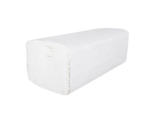 Handdoek 1-lgs wit cell Z-vouw