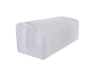 Handdoek 2-lgs wit rec Z-vouw