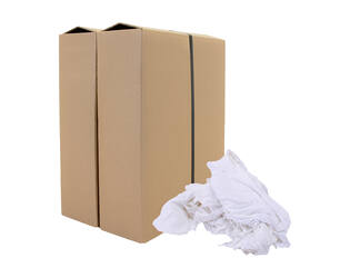 Witte poetslappen tricot