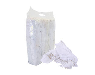 Witte poetslappen tricot