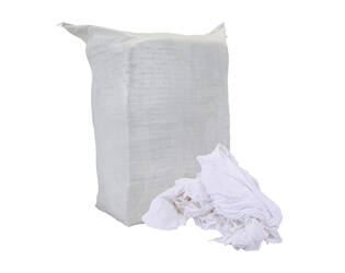 Witte poetslappen tricot
