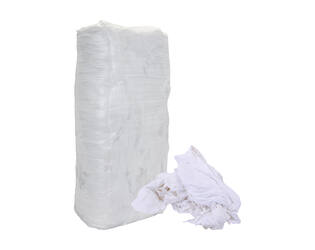 Witte poetslappen tricot