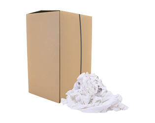 Witte poetslappen tricot/w