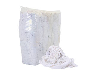 Witte poetslappen tricot/w