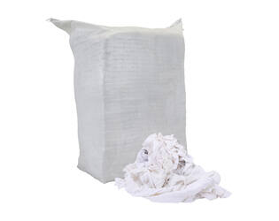 Witte poetslappen tricot/w