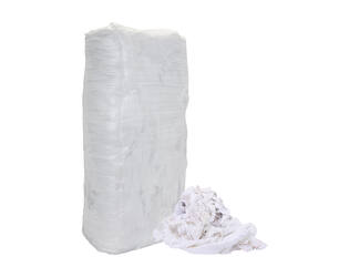 Witte poetslappen tricot/w