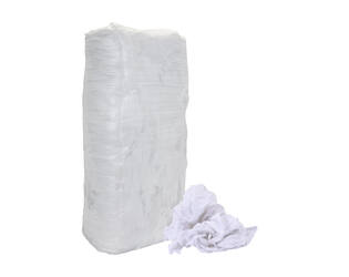 Witte poetslappen tricot naadloos