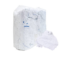 Witte poetslappen lakenstof ZH