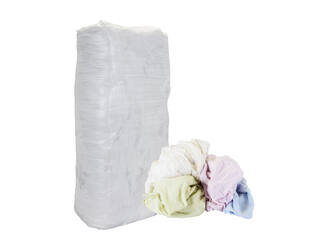 Gekleurde poetslappen tricot polo pastel