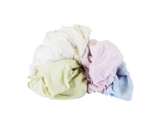 Gekleurde poetslappen tricot polo pastel